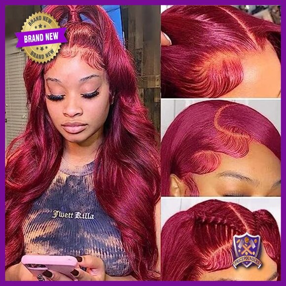 28 Inch Brazilian Virgin Human Hair Lace Front Wig 220% Density Pre Plucked main image 6